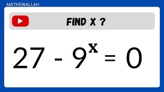 A Nice Exponential Question  Math Challenge  MatheWallah youtube [upl. by Nassah]