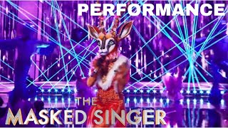 Gazelle sings “I Will Survive” by Gloria Gaynor  The Masked Singer  Season 10 [upl. by Yerroc]