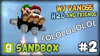 GMOD SANDBOX 2 w VanossGaming H2O and Friends  TORNADO FLYING BROTHERS HOVERBOARD MADNESS [upl. by Eivets]