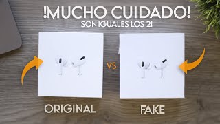 Unboxing amp Comparación AirPods PRO Reales VS Falsos  Mucho CUIDADO [upl. by Asilegna]