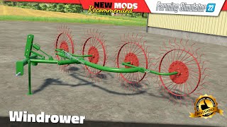 FS22  Windrower UPDATE  Farming Simulator 22 New Mods Review 2K60 [upl. by Otrevogir789]