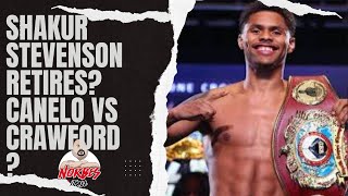 SHAKUR STEVENSON RETIRES CANELO VS CHARLO THEN CRAWFORD IN 2024 shakurstevenson caneloalvarez [upl. by Mosa]