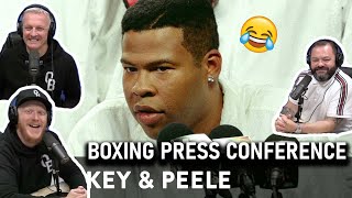 Key amp Peele  Boxing Press Conference REACTION  OFFICE BLOKES REACT [upl. by Ayotak]