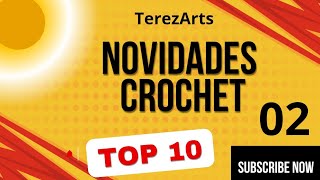 NOVIDADES NO CROCHET  TOP 02  TerezArts est en direct [upl. by Annaerda]