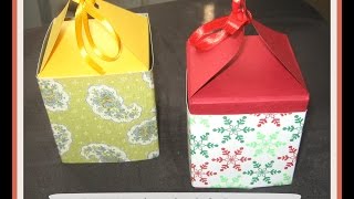 DIY Handmade Paper Gift Boxes  using only one sheet of paper  How to make a gift box [upl. by Cohn]