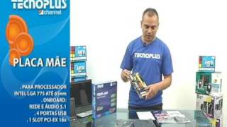 TECNOPLUS CHANNEL  PLACA MÃE ASUS P5KPL AM SVR LGA 775 FSB1333 [upl. by Weihs420]