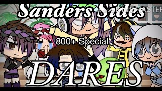 Sanders Sides DARES 800 Subs Special  Gacha Life [upl. by Auhesoj]