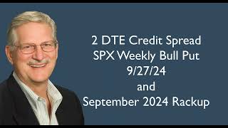 2 DTE Credit Spread Strategy Rackup for Sept 2024 [upl. by Ahsilrak]