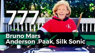 Bruno Mars Anderson Paak Silk Sonic  777 kids drum cover CHADOS [upl. by Inalaek]