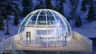 The Largest Polycarbonate Glamping Dome on the Market  By Lucidomes [upl. by Irafat582]