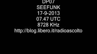 DP07 SEEFUNK 8728 KHz [upl. by Billen583]