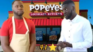 A Popeyes Rated 4 Stars Rdcworld1 had to try it 😂 [upl. by Anitsirc261]