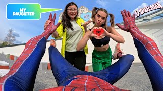 THIS CRAZY GIRL AND HER MOM WANTS SPIDERMAN TO BE HER BOYFRIEND Romantic Love ParkourPOV Comedy [upl. by Ricardo]