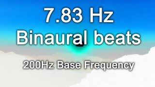 783Hz Schumann Earth Resonance 8 Hours Theta Binaural Beats 200Hz Base Frequency [upl. by Aenil]