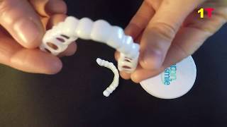 Snap On Smile Fake Teeth Oral Care Natural Bleaching Dental  Unboxing amp Review [upl. by Purpura]