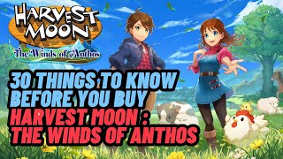 30 Things to Know Before You Buy Harvest Moon The Winds of Anthos [upl. by Elocim997]