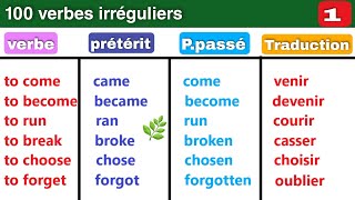 les 100 verbes irréguliers les plus utilisés en anglais partie 1☆☆☆ the most used irregular verbs [upl. by Ulysses]