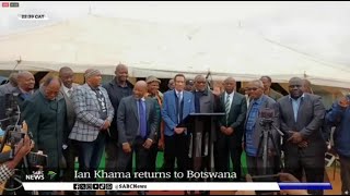 Ian Khama returns to Botswana [upl. by Anedal820]