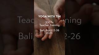 Yoga Teacher Training 2025 yogawithtimcom to sign up [upl. by Klenk]