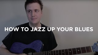 Beginner Blues Jazz Guitar Lesson  Jazzing It Up with the VI Chord [upl. by Latouche]