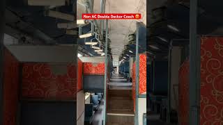 Old Non AC Double Decker Coach  Vadodara to Valsad passenger shorts indianrailways [upl. by Aleahcim]