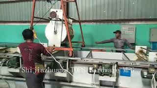 High speed electro galvanized nails production line in Myanmar [upl. by Danyelle]