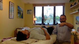 Demonstration on how craniosacral therapy helps tinnitus [upl. by Burn350]