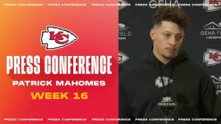 Patrick Mahomes “Learn from your mistakes and get better”  Press Conference Week 16 [upl. by Einaffyt344]