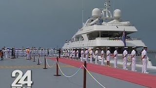 Ilang Miss Universe candidates sumakay ng multimillion dollar yacht papuntang Batangas [upl. by Allisurd]