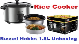 Russel Hobbs Rice cooker 18L Unboxing  Amazon Online Order [upl. by Gildus]