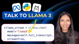 Build A Talking AI with LLAMA 3 Python tutorial [upl. by Fabian126]