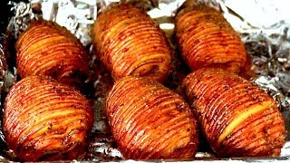 How to make HASSELBACK POTATOES recipe Baked Potato [upl. by Gunnar]