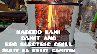 Nag bbq kami gamit ang BBQ ELECTRIC GRILL Sulit na sulit gamitin  Jon amp Memeh electricgrill [upl. by Eadas]