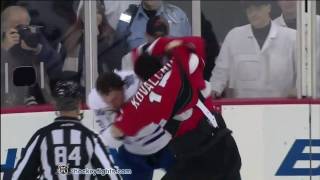 Dion Phaneuf vs Ilya Kovalchuk Dec 26 2010 [upl. by Ahsiak139]