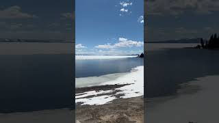 Storm Point Trail Yellowstone national park Lake area lake hiking ice snow yellow stone fun [upl. by Romola]