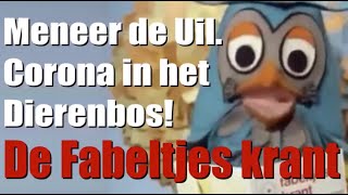 Meneer de Uil virus in het dierenbos De Fabeltjes Krant DUTCH VIDEO [upl. by Aratehs]