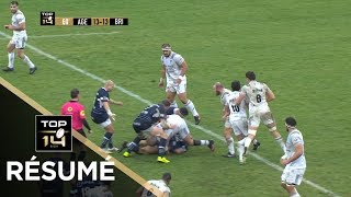 TOP 14  Résumé AgenBrive 2713  J13  Saison 20172018 [upl. by Nerland]