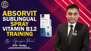 Absorvit Sublingual Spray quotVitamin B12quot Training  Mr Gunjan Patel [upl. by Anirret]