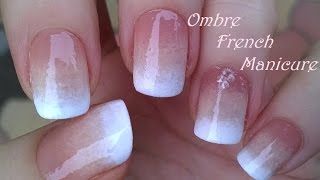 Ombre FRENCH MANICURE Design  Pure Sponge Nail Art Tutorial [upl. by Maribeth28]