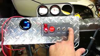 How to wire a 12V Ignition Switch Engine Start Push Button 3 Toggle Panel with Indicator Light [upl. by Strage437]