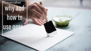 GESSO for Beginners Do I Need It How To Use It Quick amp Easy Tips amp Advice for Acrylic Painting [upl. by Acirretahs]