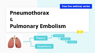 Pneumothorax  Pulmonary Embolism casebased discussion theory and quiz [upl. by Amoreta]