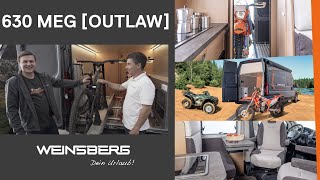 WEINSBERG OUTLAW  CUV with a Garage for your Motorbike [upl. by Settera]