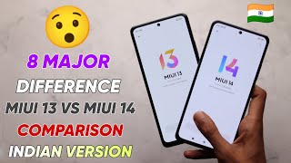 😯 MIUI 14 VS MIUI 13 INDIAN VERSION 🇮🇳 Side By Side COMPARISON [upl. by Sennahoj]