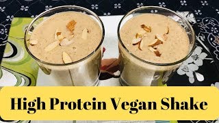 High Protein Vegan Shake  Protein rich Shake  Vegan Recipes  Pretty Simple Living [upl. by Naeloj759]