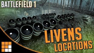 LIVENS PROJECTORS All Map Locations Timers Strategies for Battlefield 1 Apocalypse DLC [upl. by Ajroj]