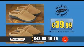 STEPLUXE SLIPPERS le pantofole con gel antifatica Tel 848 08 48 15 [upl. by Nanreik690]