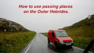 Just Plodding  Passing places on the Outer Hebrides in our 76m motorhome [upl. by Ytsirhc376]