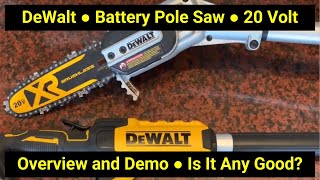 DeWalt Pole Saw In Action ● 10 Foot Model DCPS620 20V Max XR Battery Powered [upl. by Erdnaet]