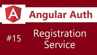 Angular Authentication Tutorial  15  Registration Service [upl. by Sivartal]